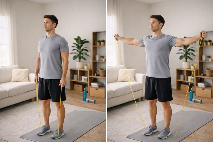 . Light band shoulder abduction | AI-generated image