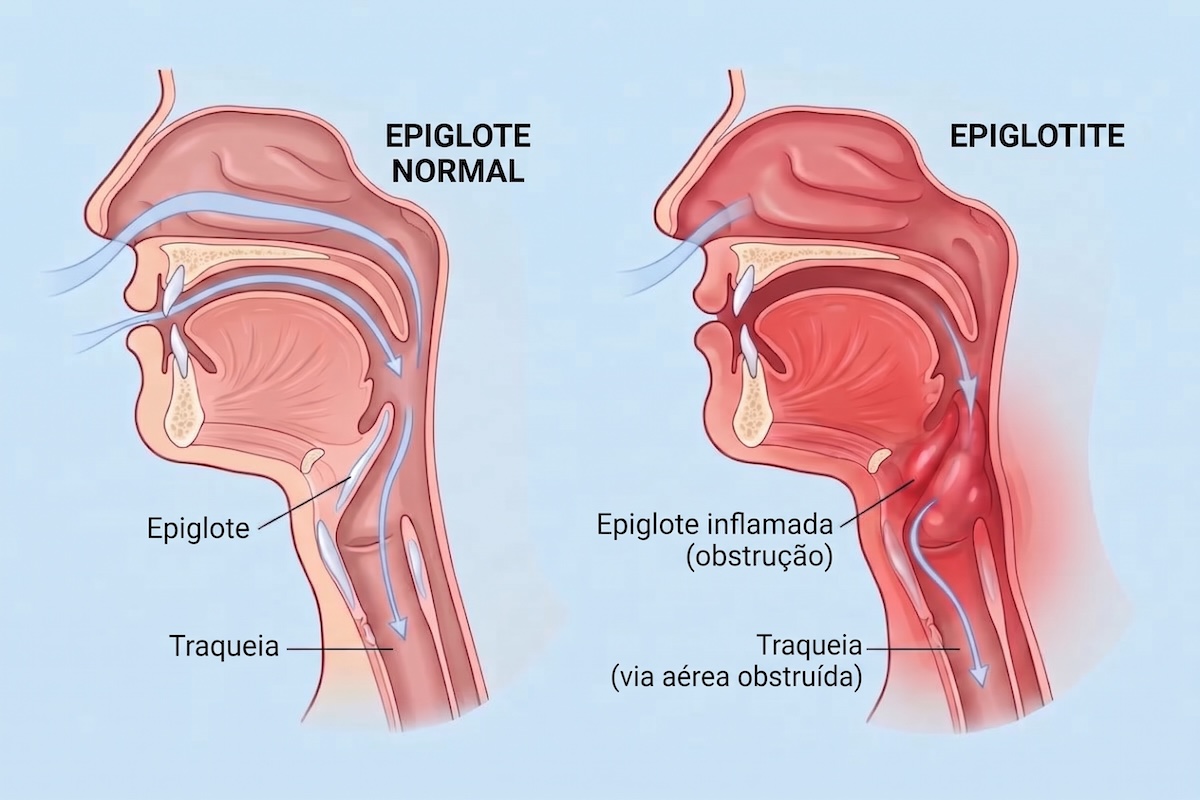 Imagem ilustrativa do artigo Epiglotite: o que é, sintomas, causas e tratamento