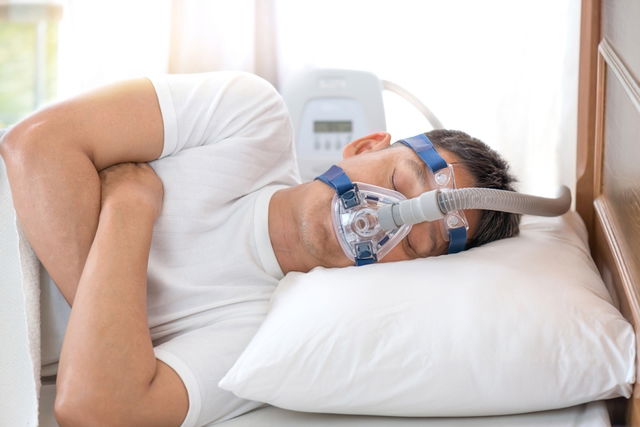 Paciente con un CPAP