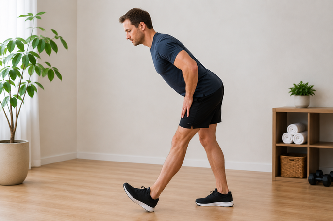 Hamstring stretch | AI-generated image