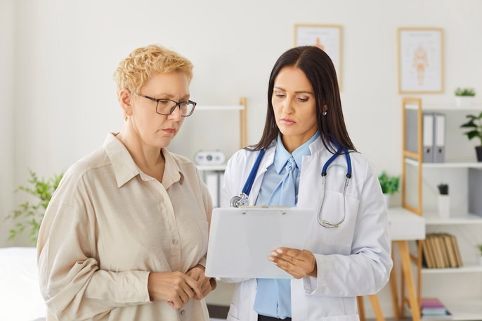 Mujer en consulta por polaquiuria