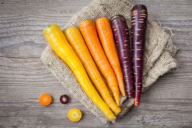 Zanahorias de diferentes colores