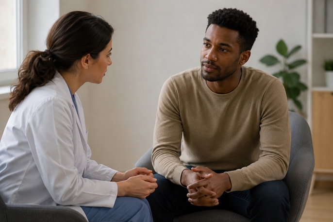 Patient receiving support | AI-generated image