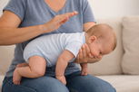 Illustrative image of the article How should I position a baby for back-blows when choking?
