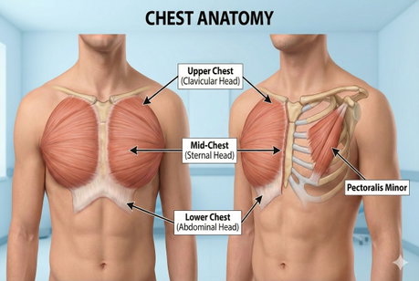 Illustrative image of the article Chest Workout: 5 Best Exercises (w/ Free Complete Workout Plan)