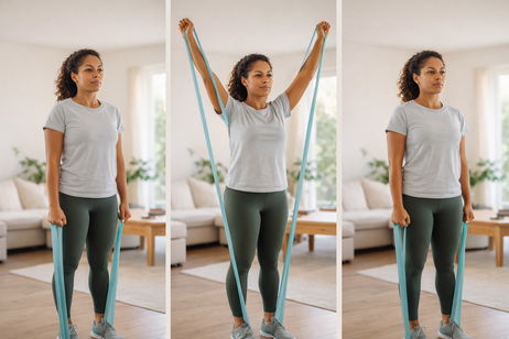 Illustrative image of the article Traps Exercises: Warm-Up, Workout (Home/Gym), Cool Down & Free Plans