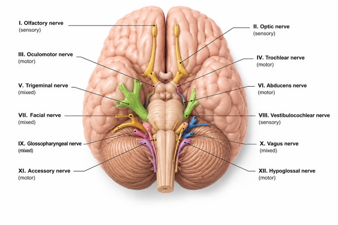 Cranial nerves | AI-generated image