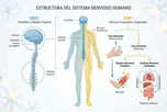 Imagen ilustrativa del artículo Sistema nervioso: qué es, partes y funciones