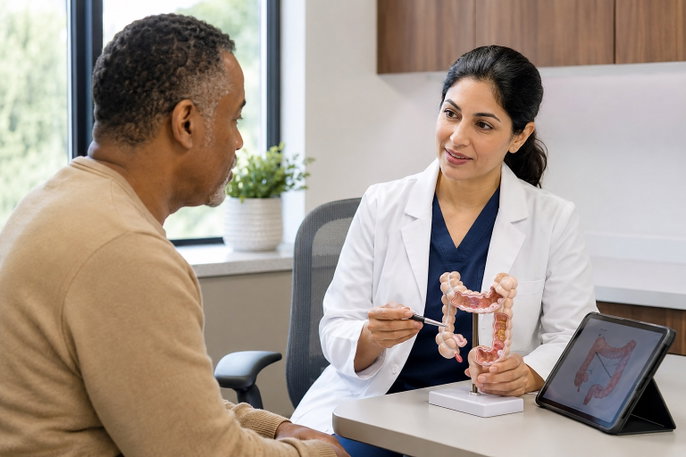Doctor educating patient | AI-generated image