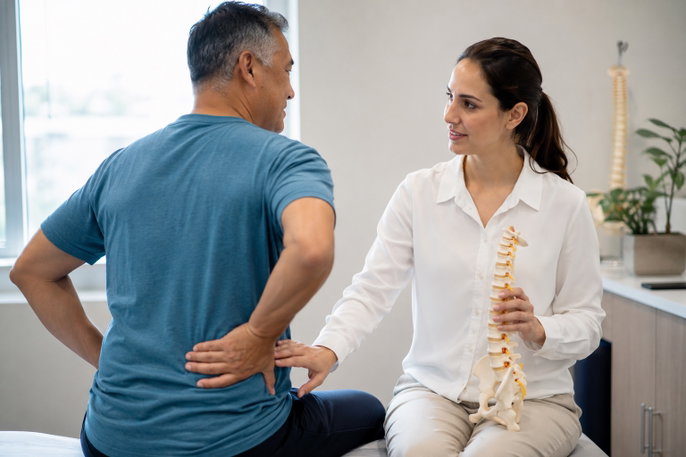 Doctor discussing procedure with patient | AI-generated image