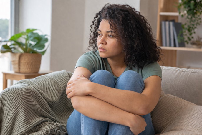 Woman with mood disorder | AI-generated image