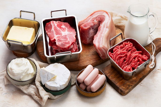 Alimentos con grasas saturadas