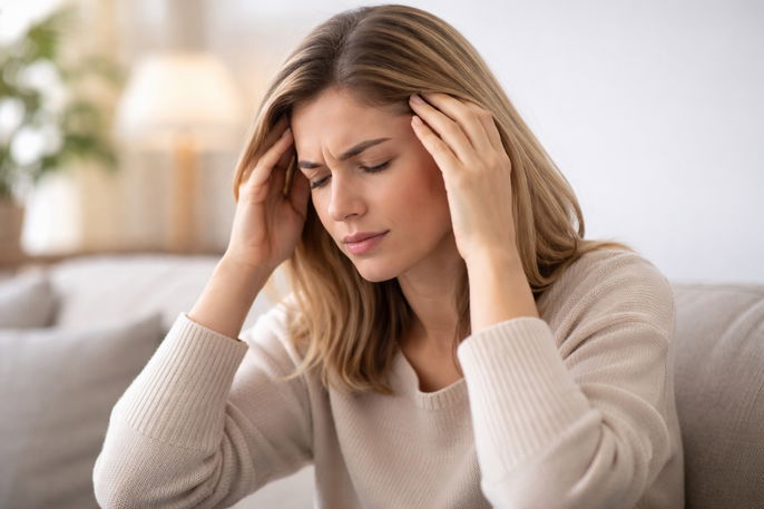 Woman with scalp pain | AI-generated image