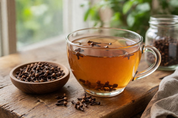 Cup of clove water | AI-generated image
