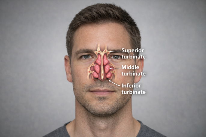 Nasal turbinates | AI-generated image
