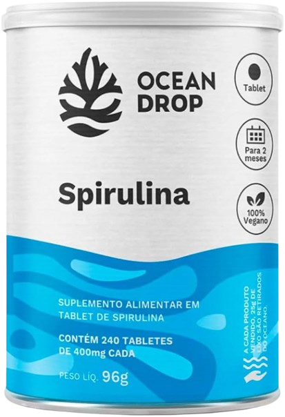 Spirulina Ocean Drop 240 cápsulas