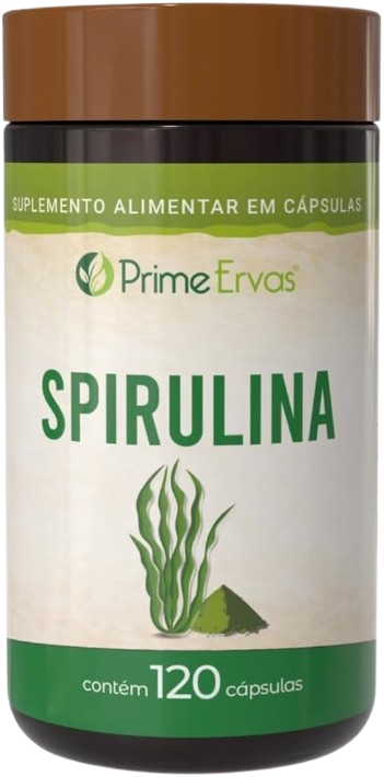 Spirulina 120 Cápsulas De 500mg Prime Ervas
